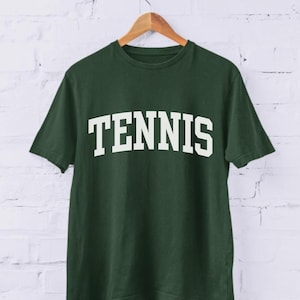 Retro Tennis T-Shirt, Unisex Tennis Shirt, Graphic Sports T-Shirt, Simple Tennis Tee, Tennis Gifts, Tennis Lover Shirt