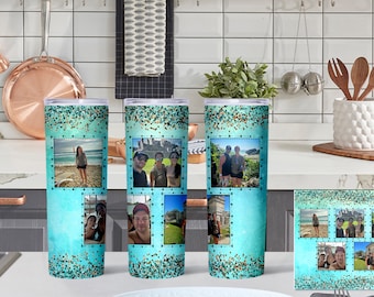 Tumbler avec photos, Tumbler photo, Tumbler photo personnalisé, Tumbler de collage