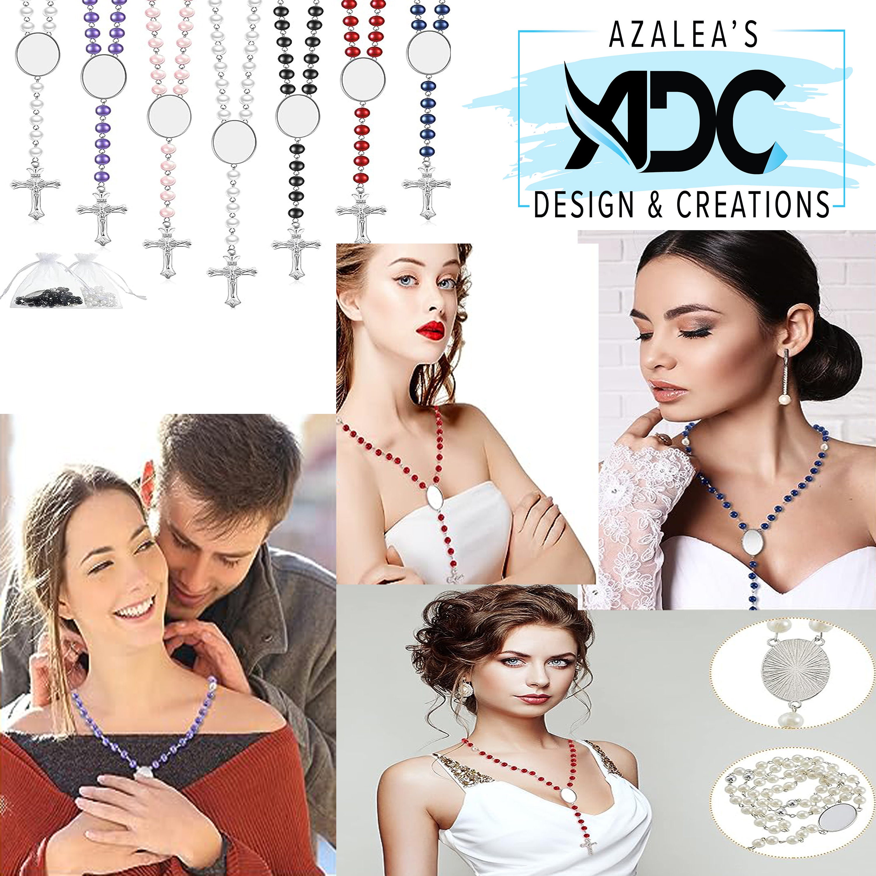 Rosary Sublimation Necklaces and Bracelets (clearance) – Granny's  Sublimation Blanks RTS
