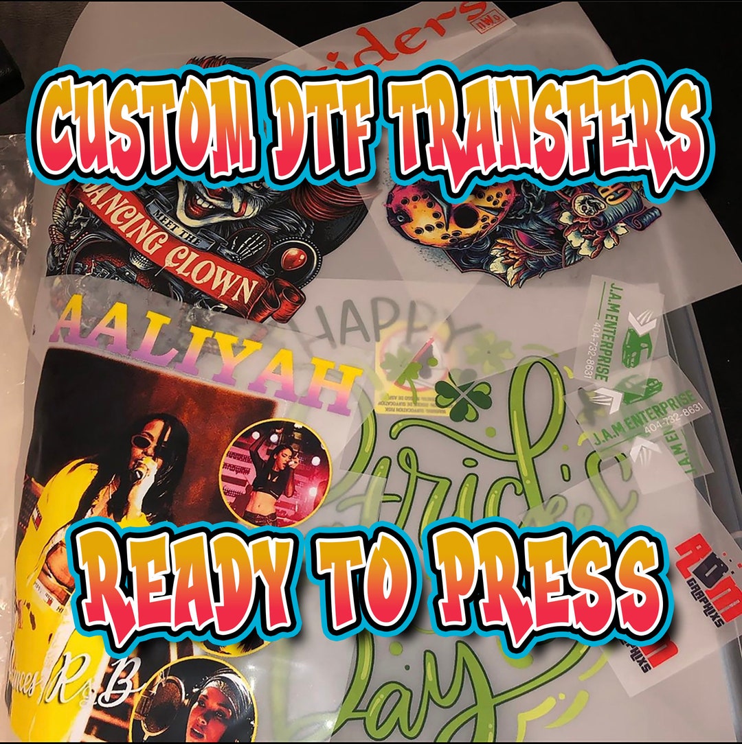 DTF Transfer Custom Full Color Heat Transfer Gang Sheets Etsy