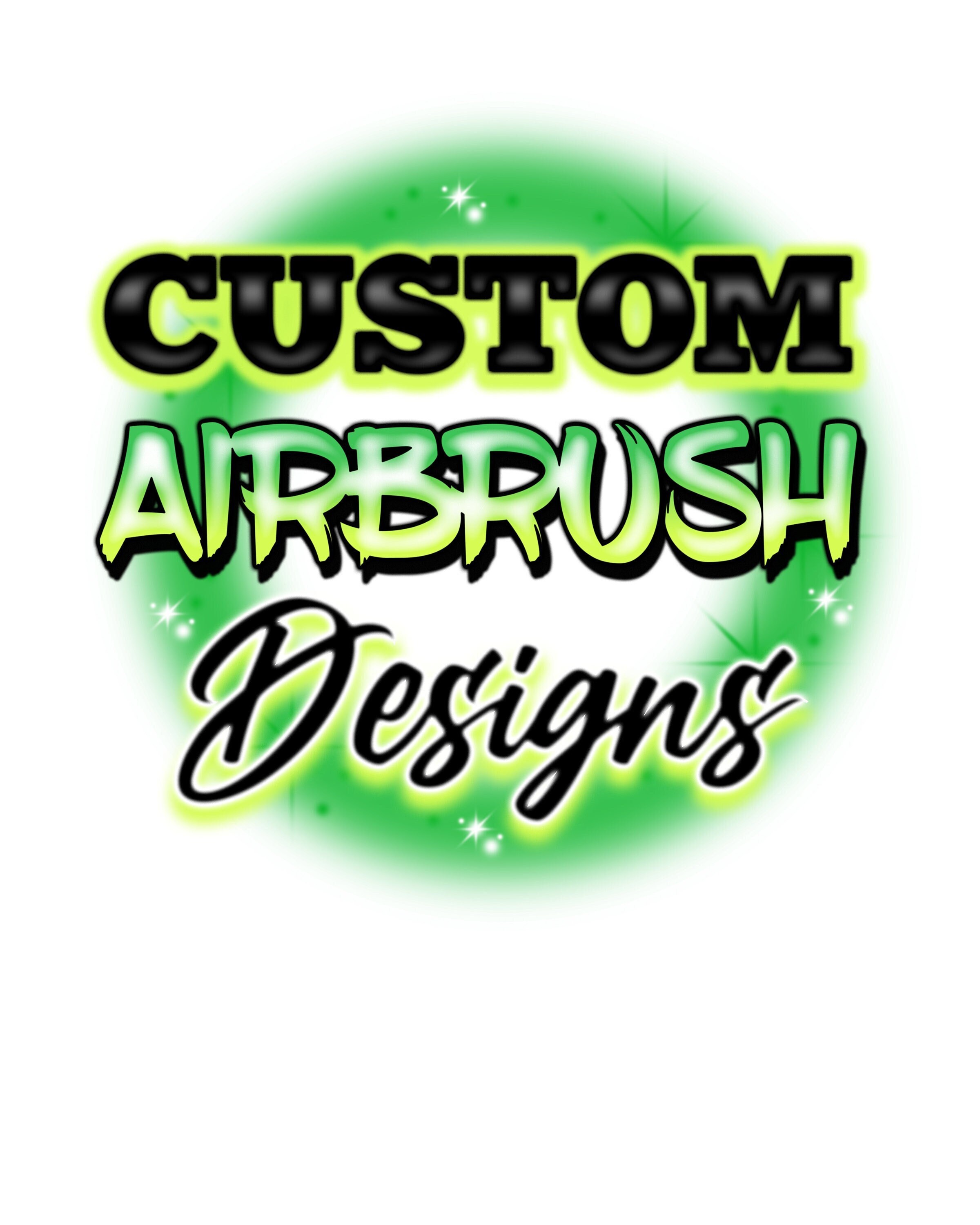 Custom Airbrush Full Color Design Digital Png Ready to Print Etsy