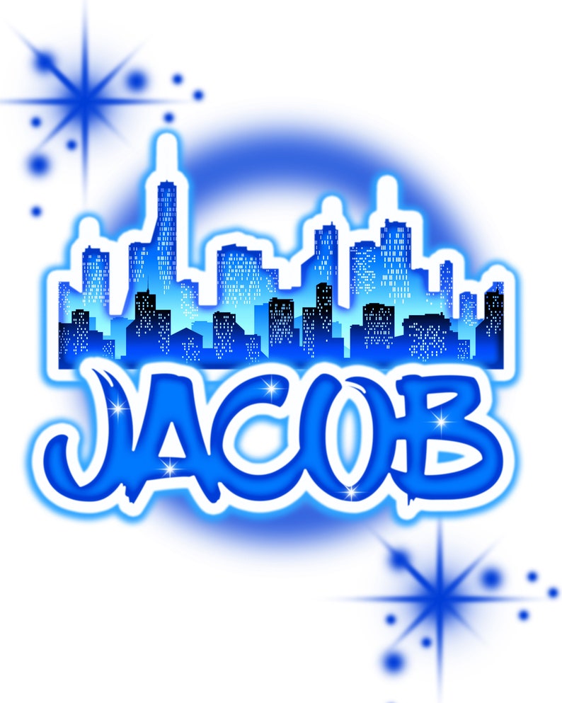 Custom Airbrush Names Digital Png Ready to Print Names Etsy