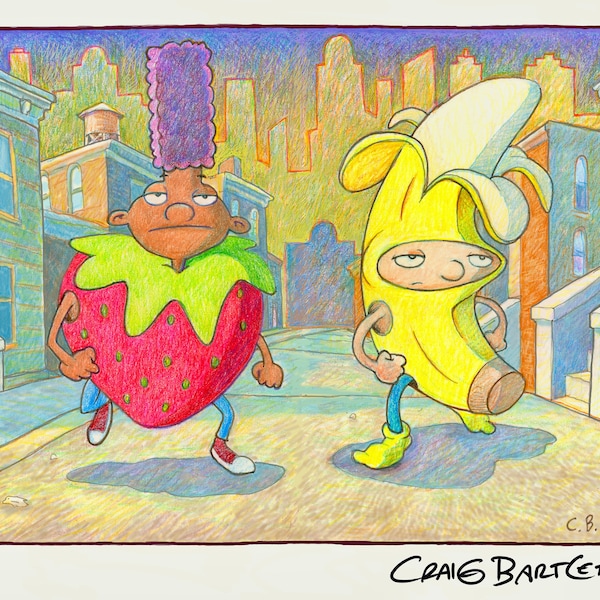 We Had To Be Fruits -- digital image by Hey Arnold creator Craig Bartlett