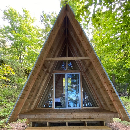 Easy to Build Aframe Cabin No Building Permit Required Etsy Canada