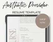 Aesthetic Nurse Inject Resume Template. Minimalist template, Nurse template