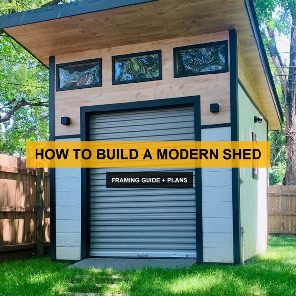 Modern shed plan 10 x 10