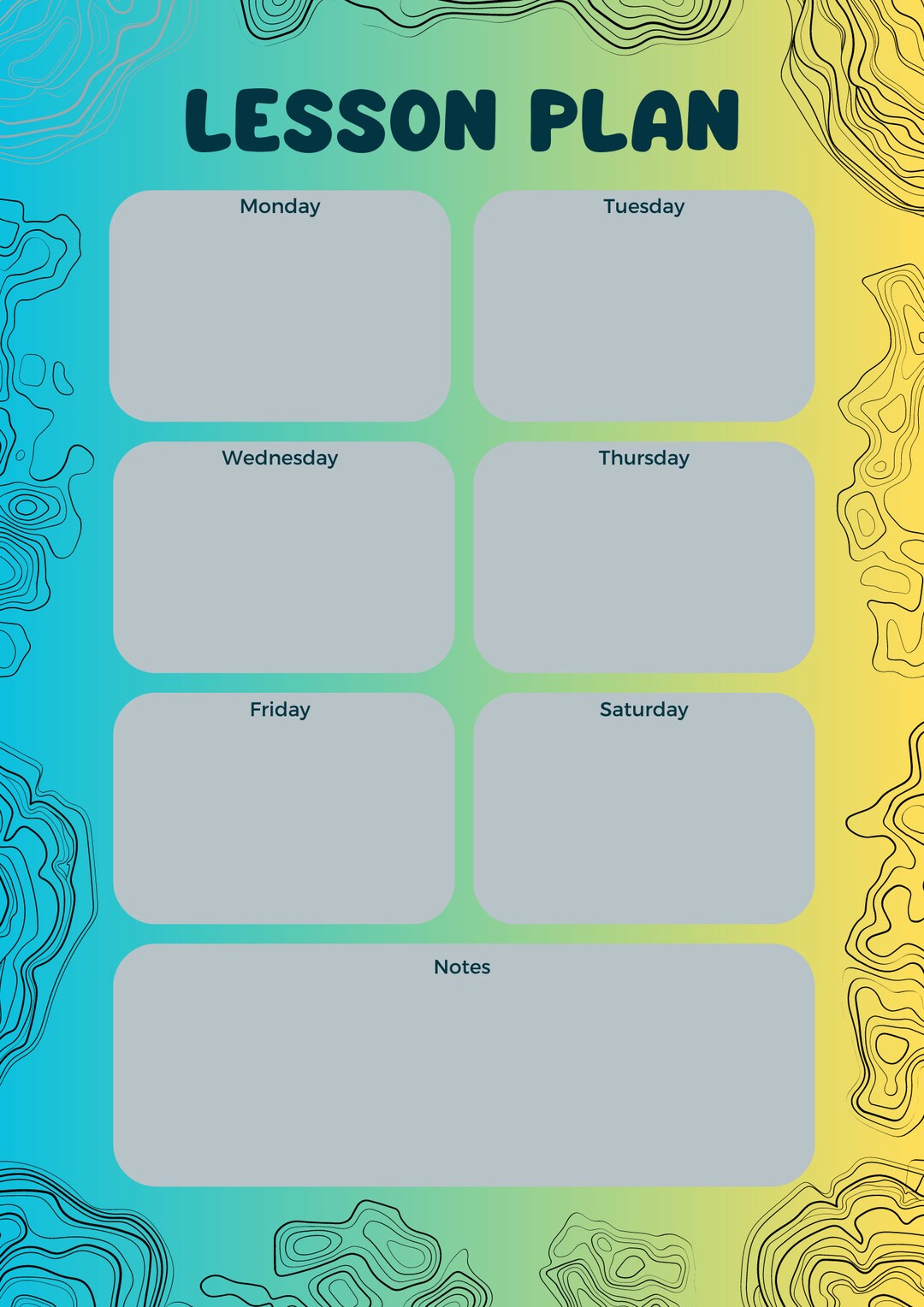 Simple Lesson Plan Etsy