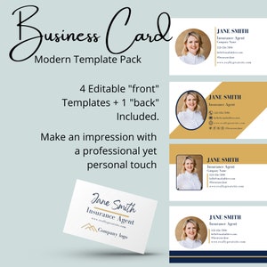 Klassiek professioneel visitekaartjesjabloonpakket | Bewerkbaar in Canva | Digitaal downloaden
