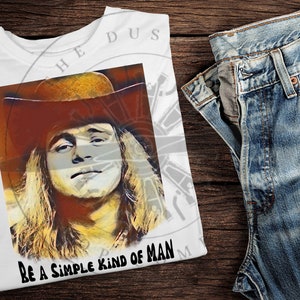 Simple Man Sublimation Ronnie Van Zant Lynyrd Skynyrd PNG Digital Download