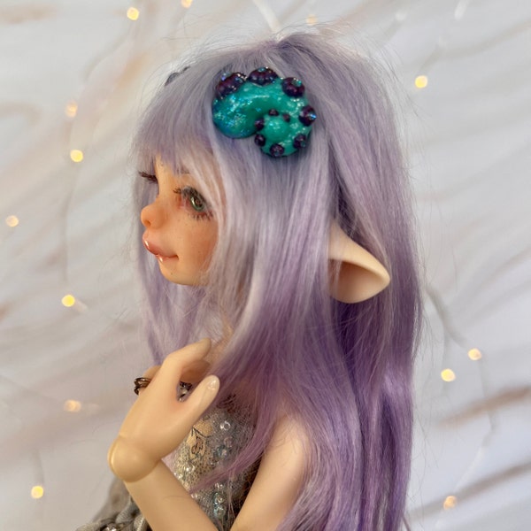 Magnetic BJD TINY Sea Horns, Ram Horns, Ball Jointed Doll, BJD Accessories, Msd Bjd, Yosd 1/6 Bjd Art Doll Accessory, fantasy bjd Antlers