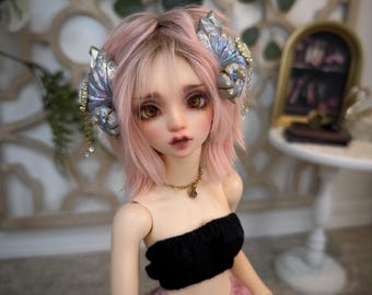 MSD Butterfly Horns, Ball Jointed Doll, 1/4 BJD Accessories, Magnetic Fantasy Ram Accessory, SD 1/3 Dolls