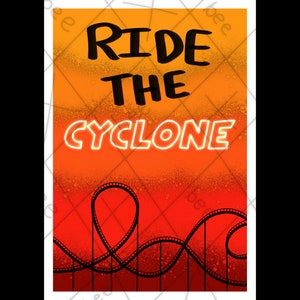 Ride the Cyclone Poster A3