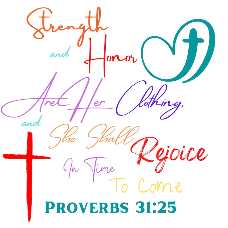 Proverbs 31:25 Woman PNG Without Background - Etsy