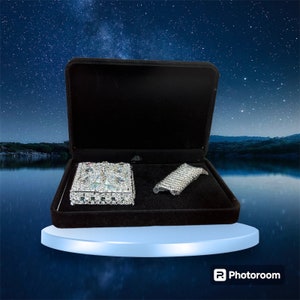Juego de monedas de Arras de boda Arras Para Boda católica, caja de cristal decorativa con 13 monedas