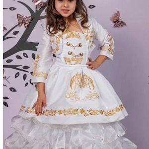 Gril CHarro dress whit hat EMBROYDERY