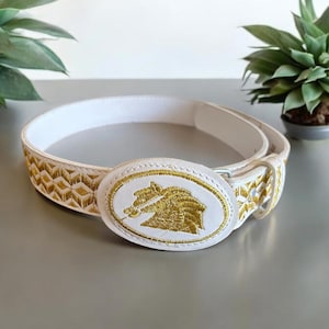 Vintage White Belt - Etsy display picture 1