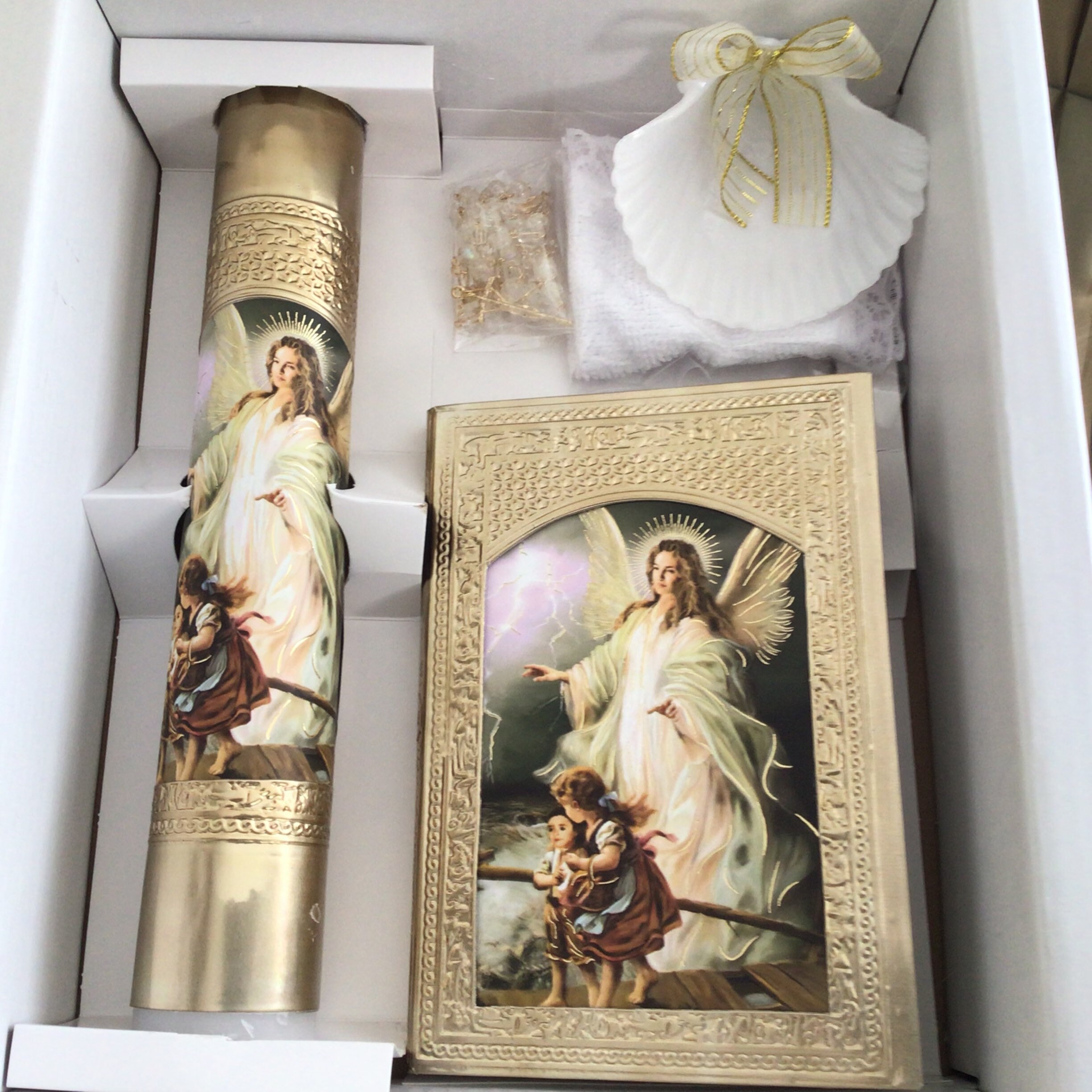 Gold Baptism Candle Catholic Baptism Baptism Candle Boy Etsy