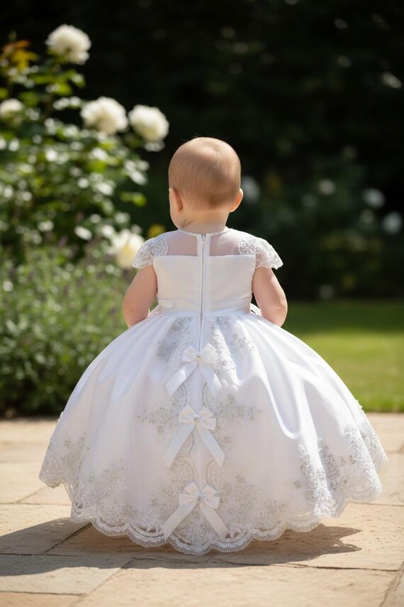 organza baptism dresses Organza Lace Baptism Dress