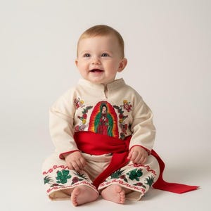 Tenue Vierge de Guadalupe : Juan Diego, déguisement mexicain pour bébé