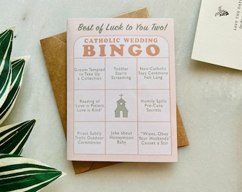 Catholic Wedding Card | Newlywed Card | Engagement Card