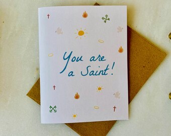 Catholic Thank You Card | Saint Card