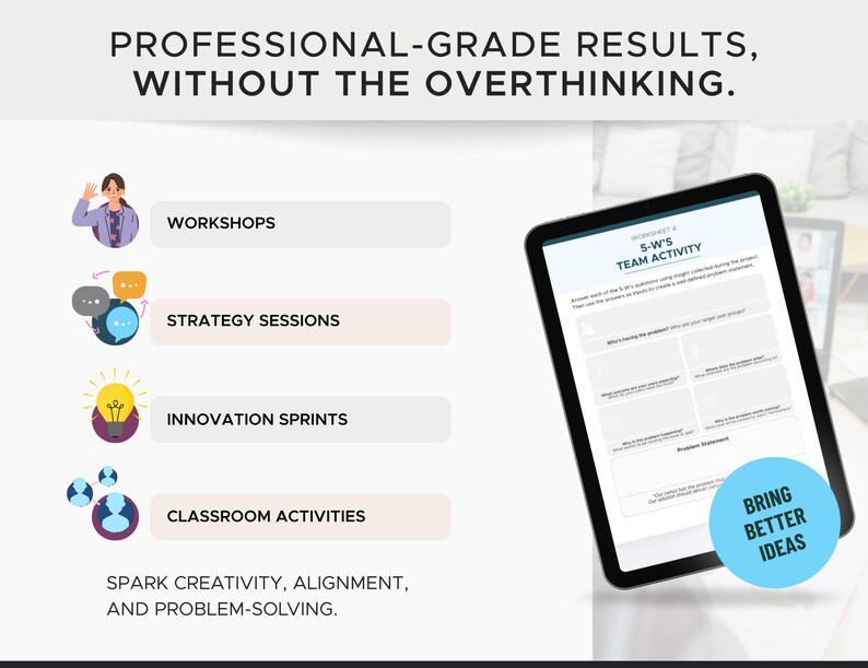 Design Thinking Toolkit PDF | Team Workshop Activities and Worksheets ...