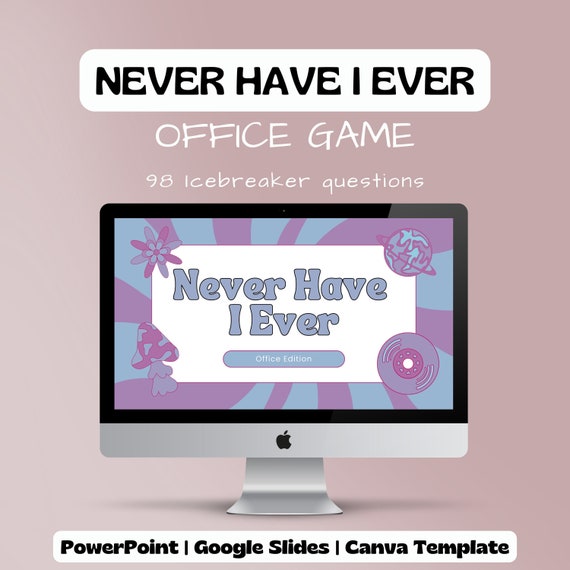 Icebreaker Office Game "Never have I ever" | Team-Building | Powerpoint, Google Slides, Canva Templates, Virtual Teams | Meetings and Events