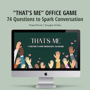 Icebreaker Office Game "That's me" | Team-Building | Powerpoint, Google Slides, Instant Download for Virtual Team, Meetings, and Events