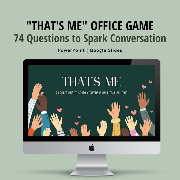 Icebreaker Office Game "That's me" | Team-Building | Powerpoint, Google Slides, Instant Download for Virtual Team, Meetings, and Events