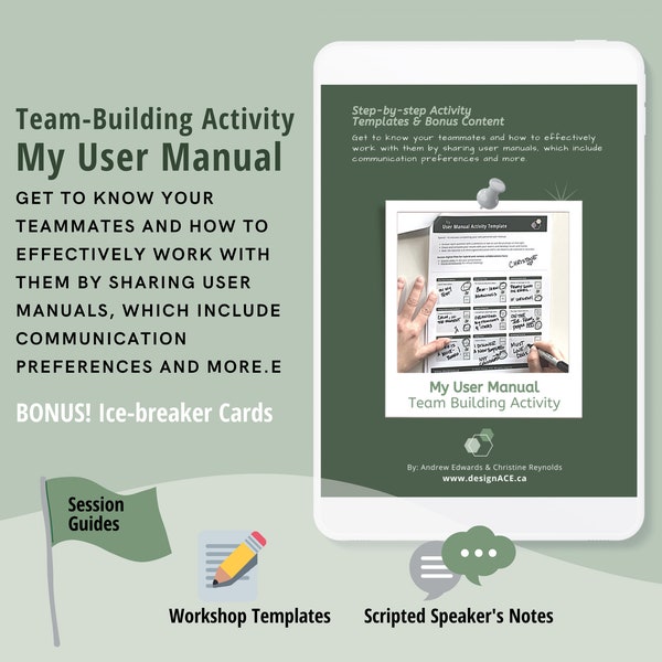 Team Building Activity for Work, My User Manual, Templates, in  PDF, Google Slides, Jamboard Workbook, Instant Download, 2023