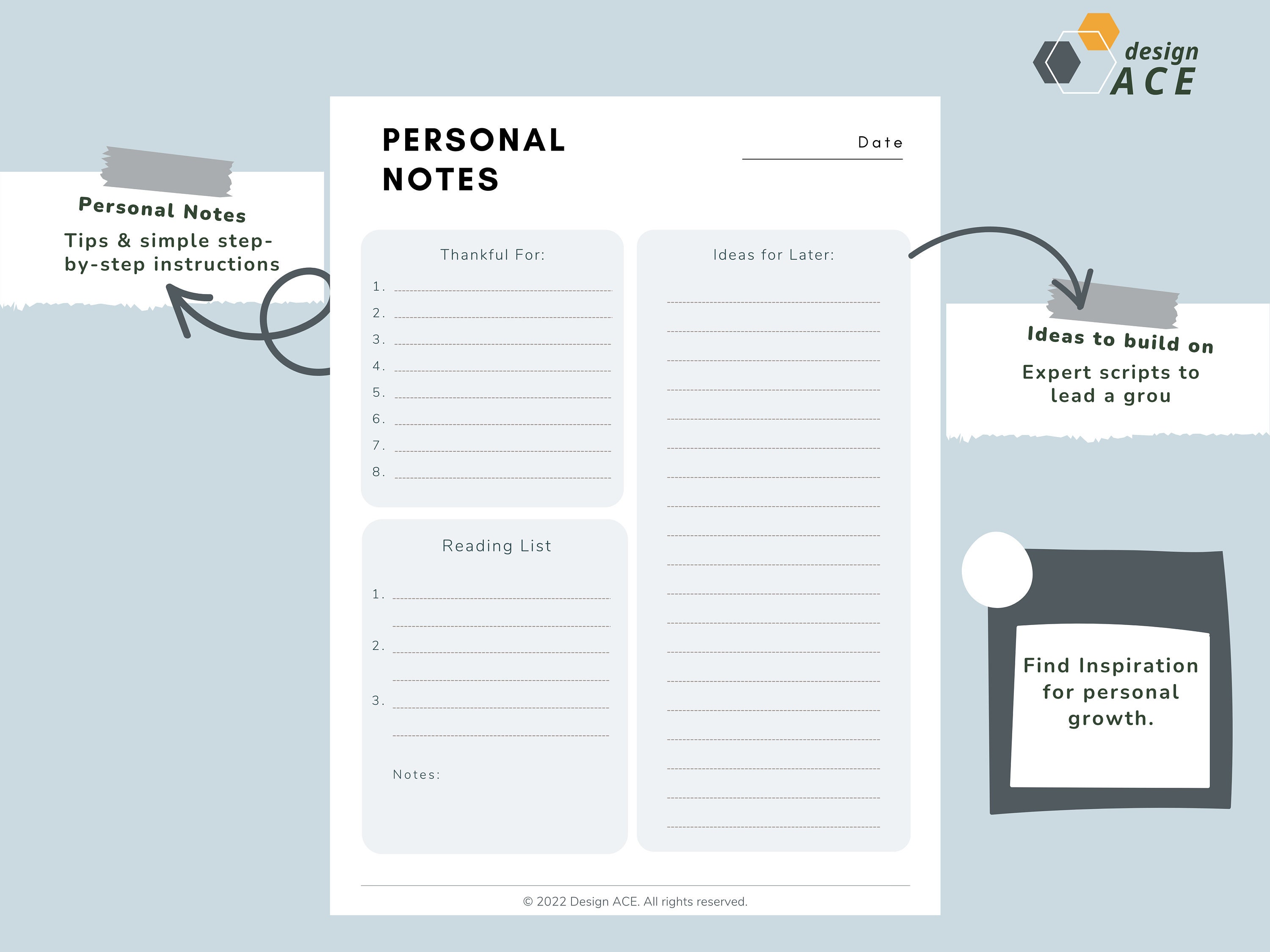 Interactive Goal Planner: Daily SMART Goals & Habit Tracker (printable ...