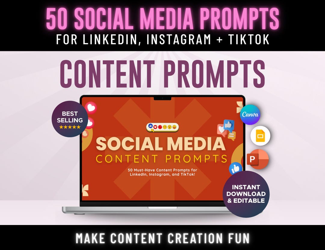 50 Social Media Content Prompts for Small Business Marketing and ...