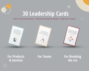 Leadership Icebreaker Cards: Team Building Questions (Digital Download)