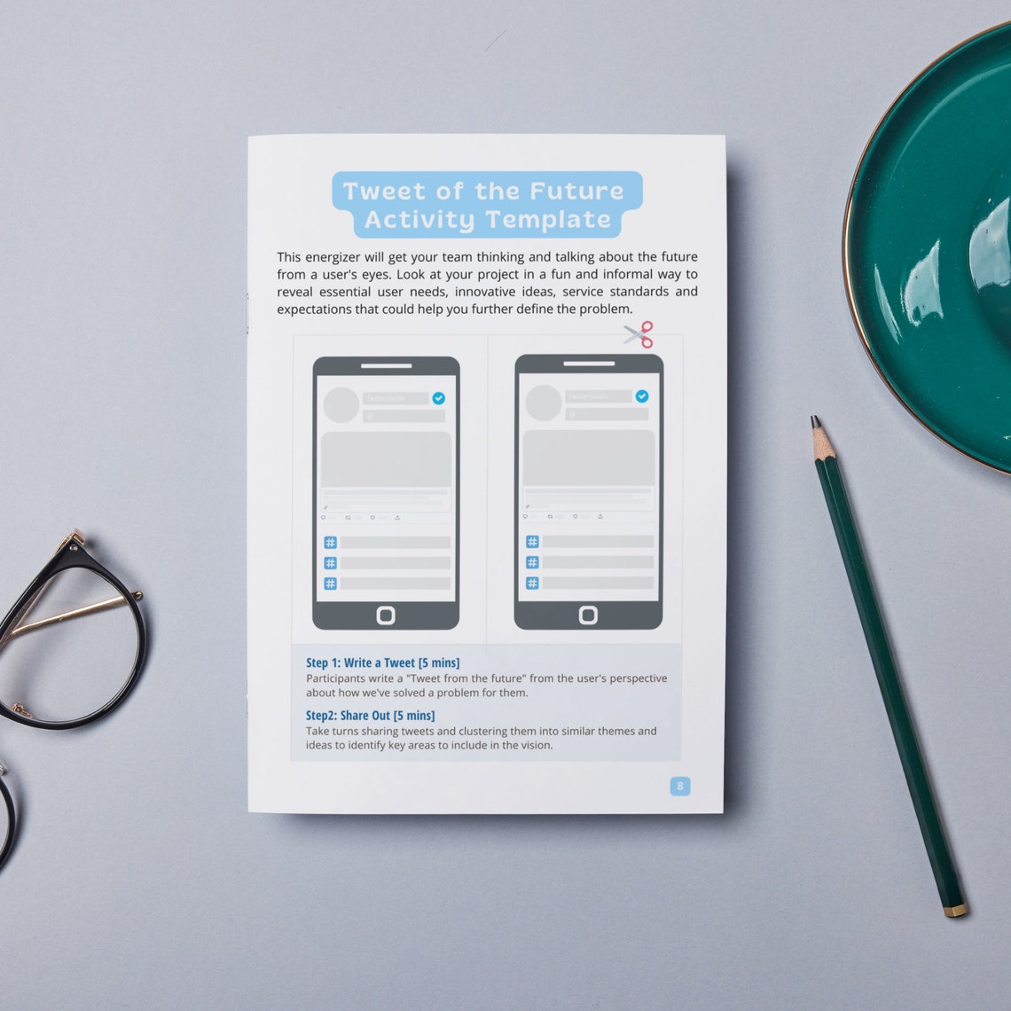 Team Building Activity for Work, Tweet of the Future, Premium Templates