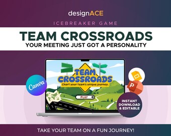 Team Building Icebreaker Game: Interactive Canva Google Slides (Digital Download)