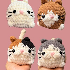 Handmade Crochet Cat Plushie – Soft Amigurumi Kitten | Kawaii Stuffed Animal Gift
