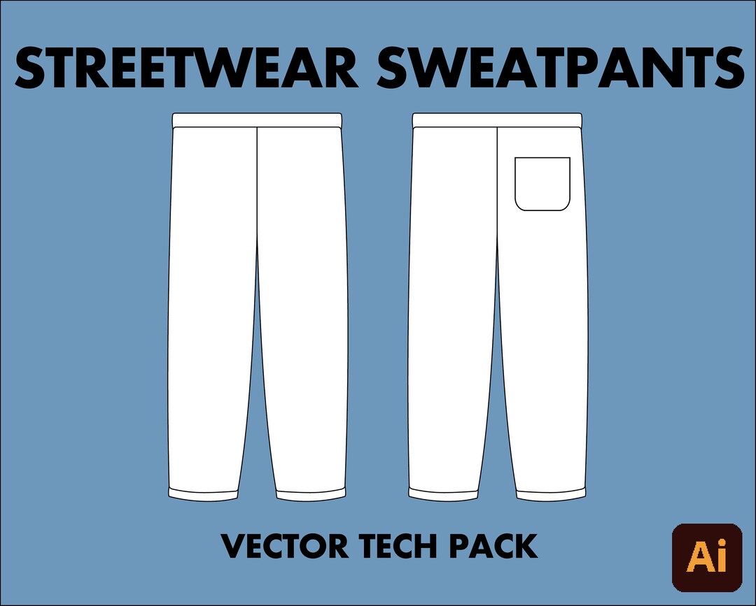 Sweatpants Tech Pack - Etsy