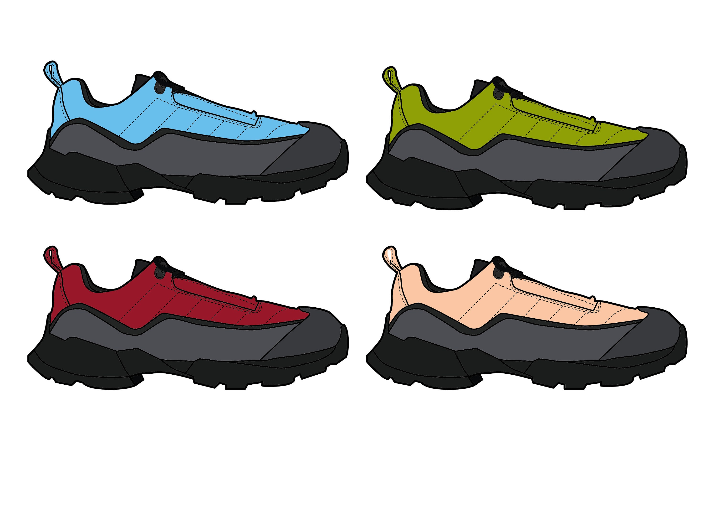 Hiking Shoes Tech Pack Etsy