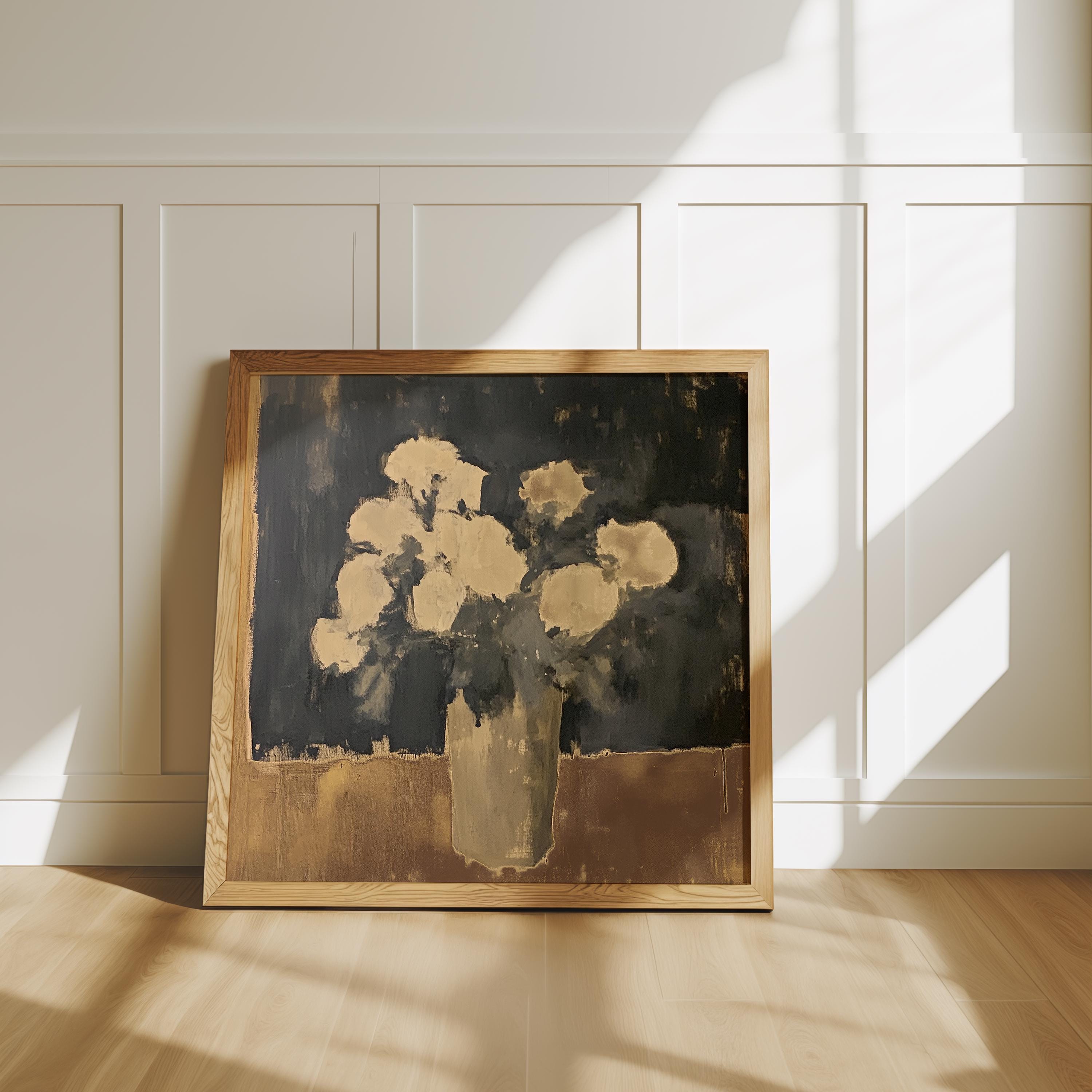 Dark Floral Still Life Print: Vintage Moody Wall Art (digital Download ...