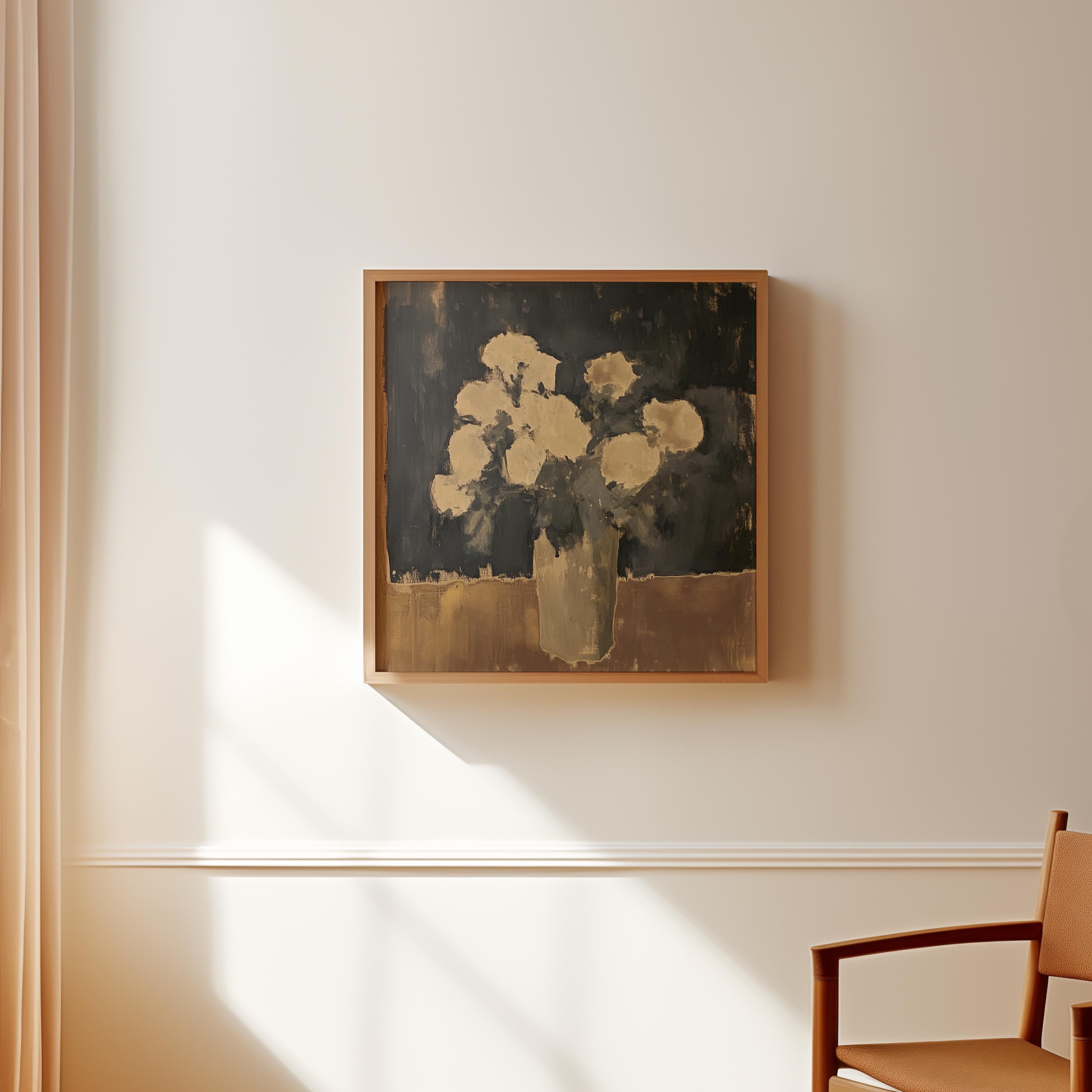 Dark Floral Still Life Print: Vintage Moody Wall Art (digital Download ...