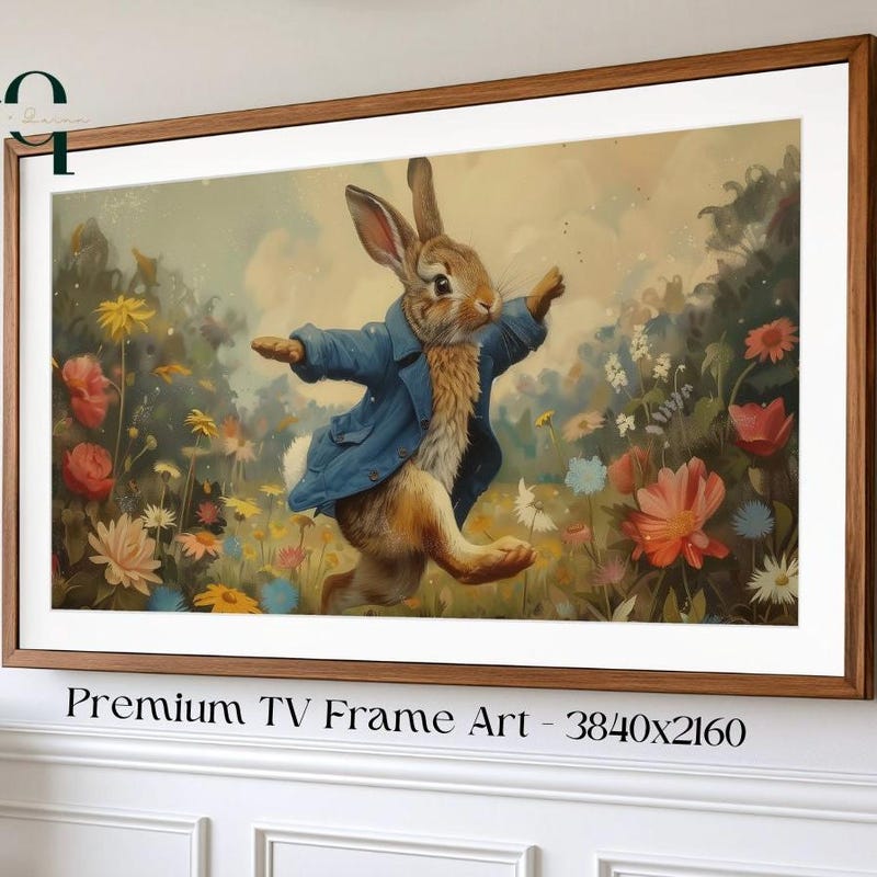 Blue Bunny Picture Frame - Etsy