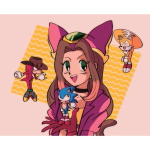 Sonic OVA Cast 7x6 Print