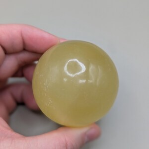 Lemon Calcite, Yellow Calcite Sphere