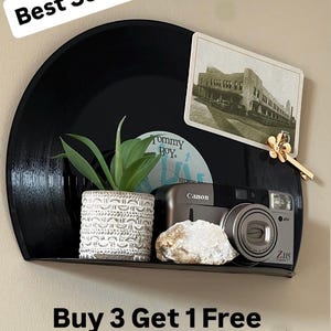 Vinyl Record Shelf — Buy 3 Get 1 Free — Wall Hangings Included