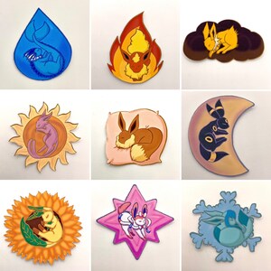 Adesivi Eeveelution addormentati