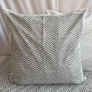 Block Printed Cotton Cushion Cover Set: Boho Home Decor
