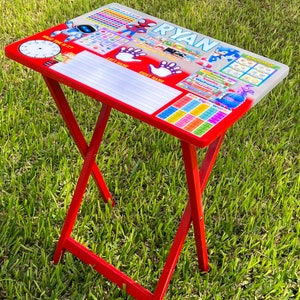 Folding Tray Table - Learning Table - Custom TV Tray - Kids Learning Table - gifts for kids