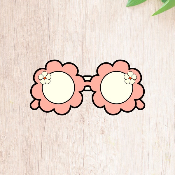 Fast Shipping! Flower Sunglasses Cookie Cutter - Summer Baking Gift