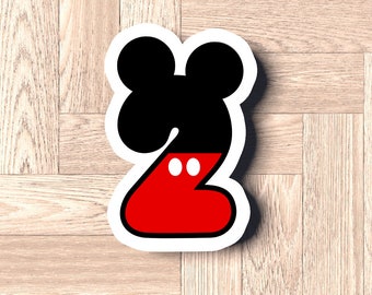 Cartoon Mouse Number 2 Cookie Cutter - Baking Gift