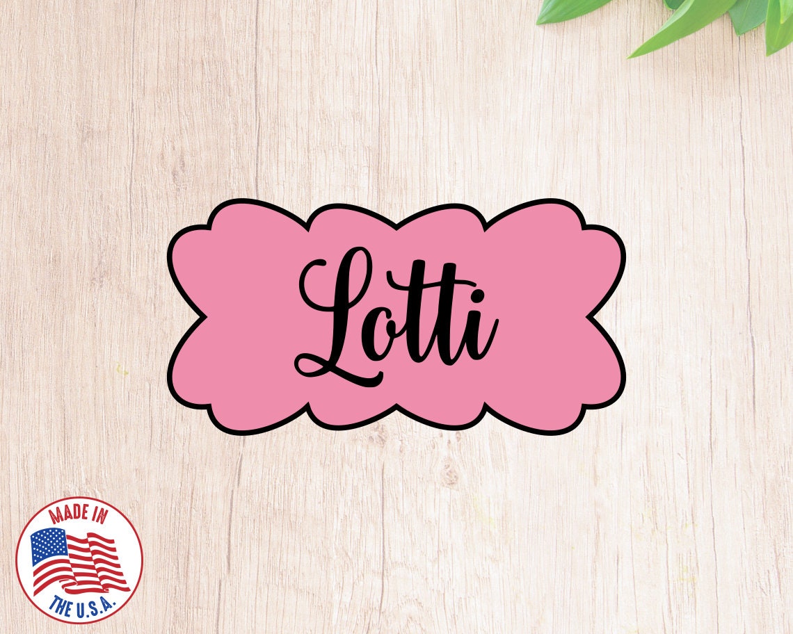 Fast Shipping! Lotti Plaque Cookie Cutter
